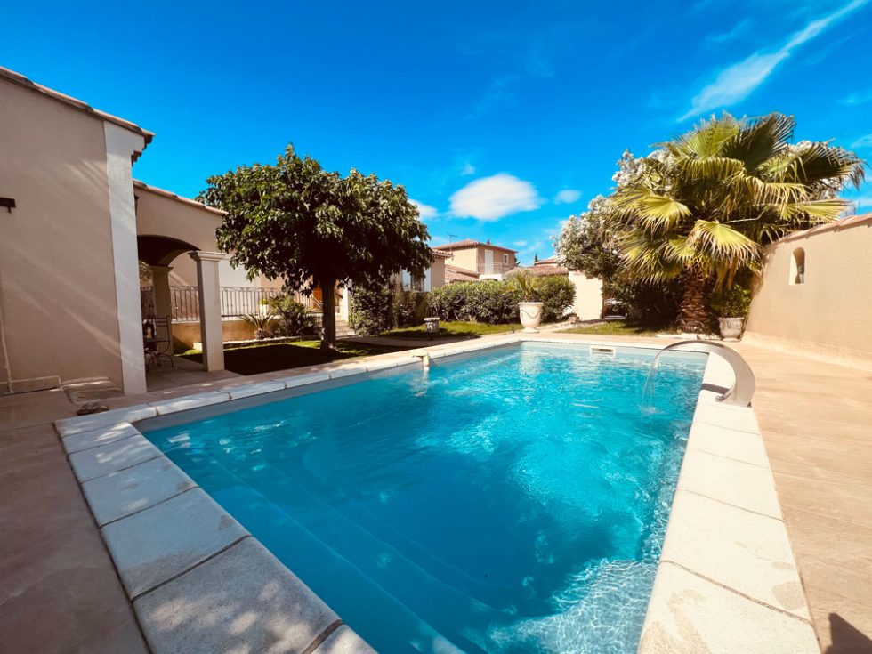 Piscine d'une villa familiale à Saint-Raphaël